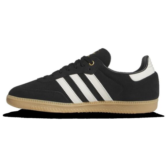 adidas Samba OG Men's Sneaker (Black Metallic Gold, 7.5)